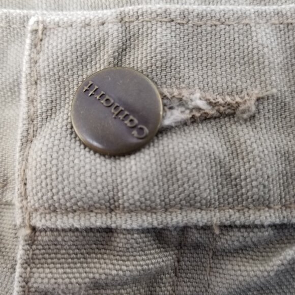 Carhartt B11 DES Work Pants Desert Khaki Dungaree Fit Carpenter Duck 42x32 - Picture 11 of 11